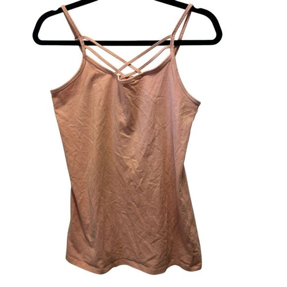 Torrid Cotton Blend Spaghetti Strap Stretch Foxy Strappy Cami Tank Nude Size 1 - Picture 1 of 5